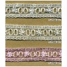 Fita bordada 90 - passa-fitas branco, bege e rosa.