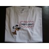 T-shirt bordada "Larga o osso"
