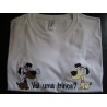 T-shirt bordada "Vai uma trinca?"