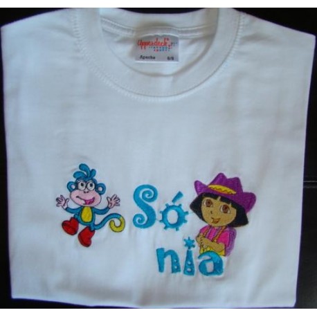 T-shirt - bordado "Dora" (Sónia)