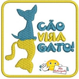 Conjunto de Emblemas "Cão Vira Gato"