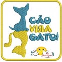 Conjunto de Emblemas "Cão Vira Gato"