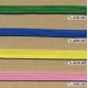 Elástico medida 8 - verde, azul, amarelo e rosa.