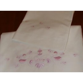 Embroidery Bedsheet - "Lilac"